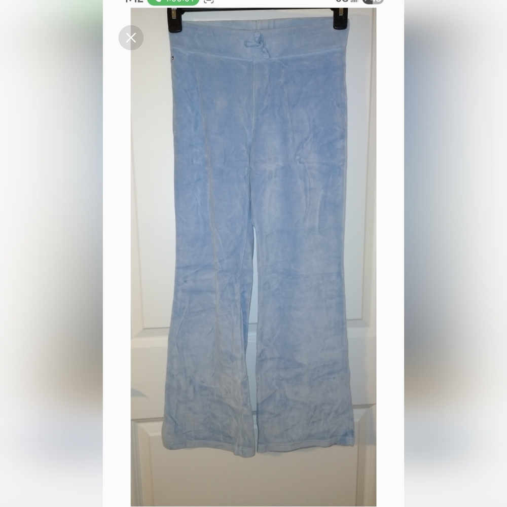 🌈 Tommy Hilfiger Blue Velour Yoga Pants Children's Girl's Large